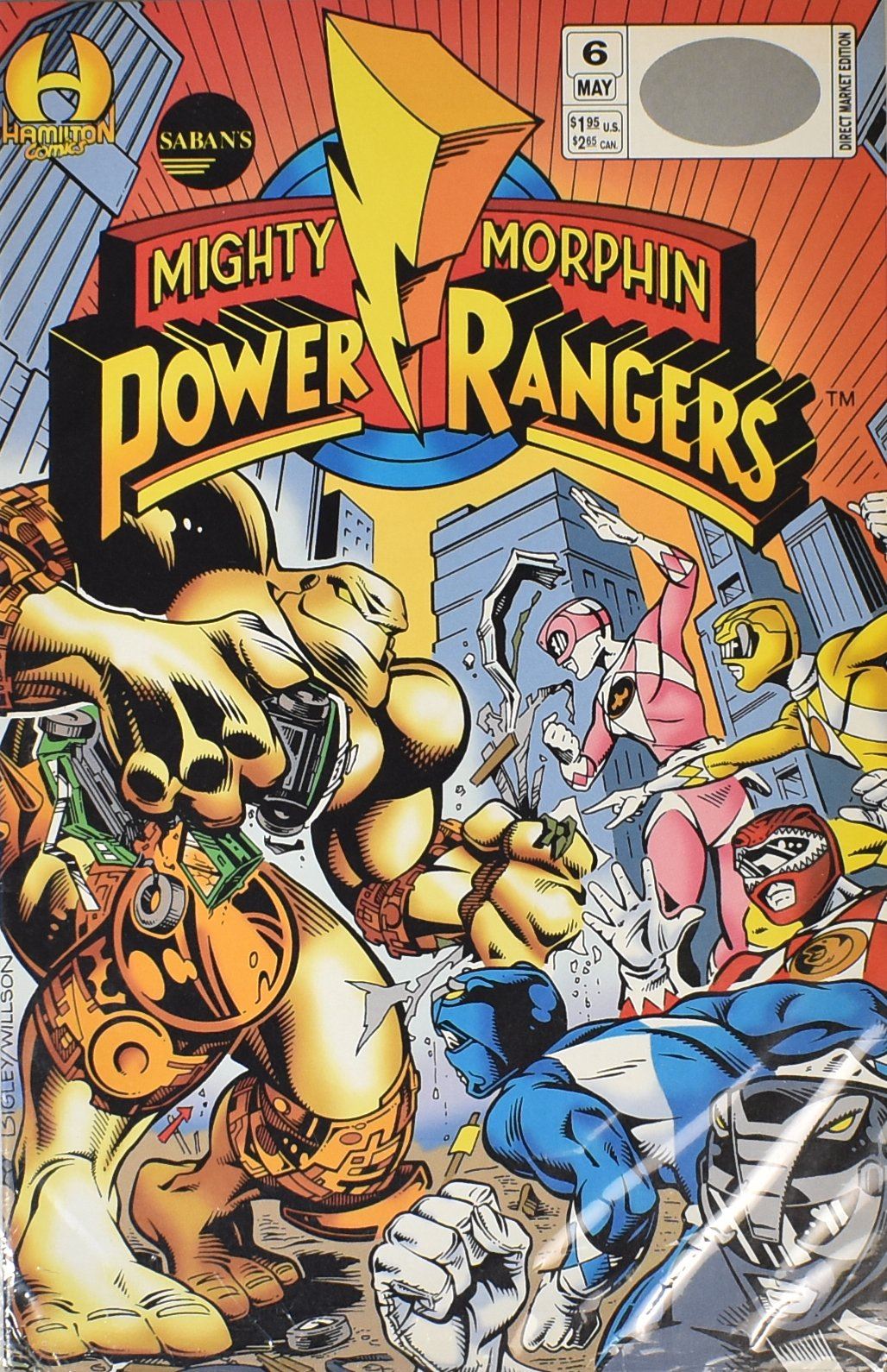 Mighty Morphin Power Rangers Comic Book 6 Sabans Hamilton Comics MAY