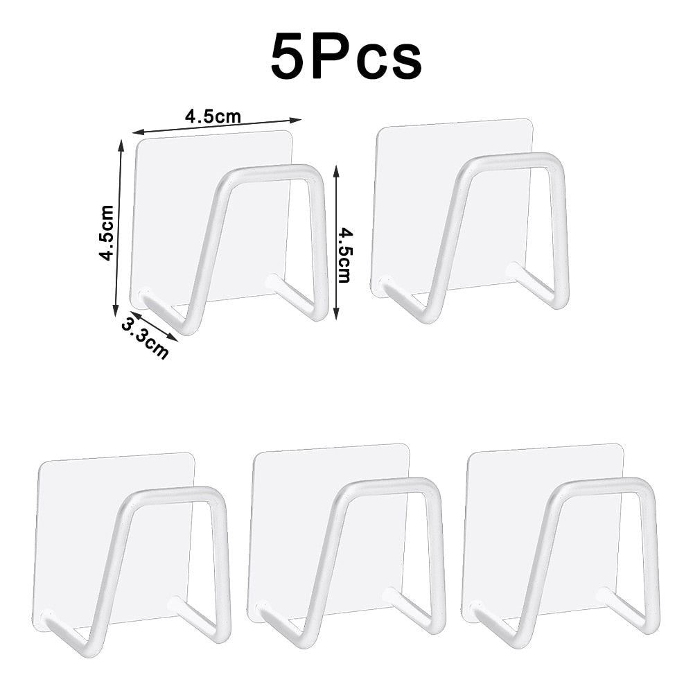 Kitchen Stainless Steel Sponges Holder Drain Drying Rack Self Adhesive Sink Shel