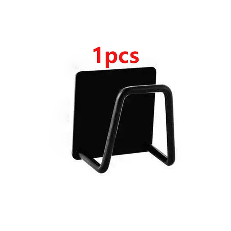 Kitchen Adhesive Strong Wall Hanger Hook sink Sponges Holder Drain Drying