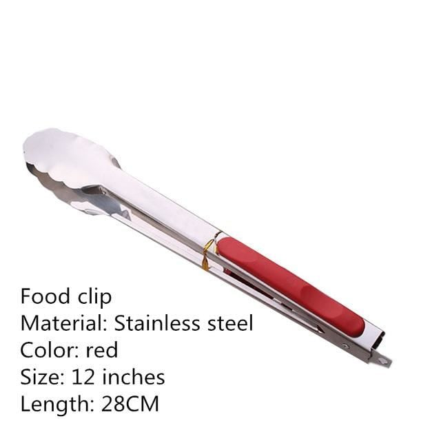 BBQ Grilling Tong Salad Bread Serving Tongs Non-Stick Kitchen Barbecue Grilling