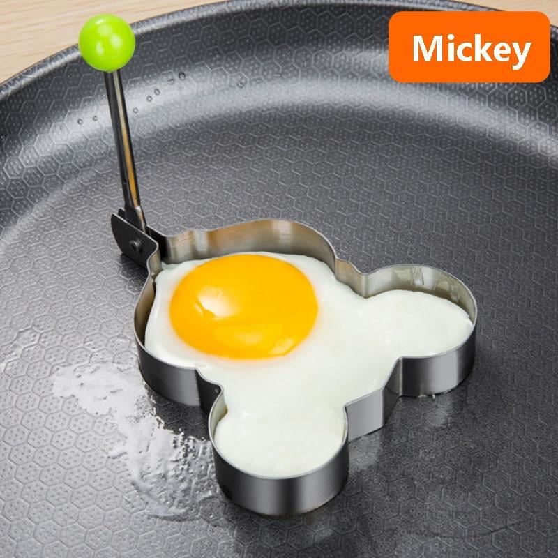 Stainless Steel 5Style Fried Egg Pancake Shaper Omelette Mold Mould Frying Egg C