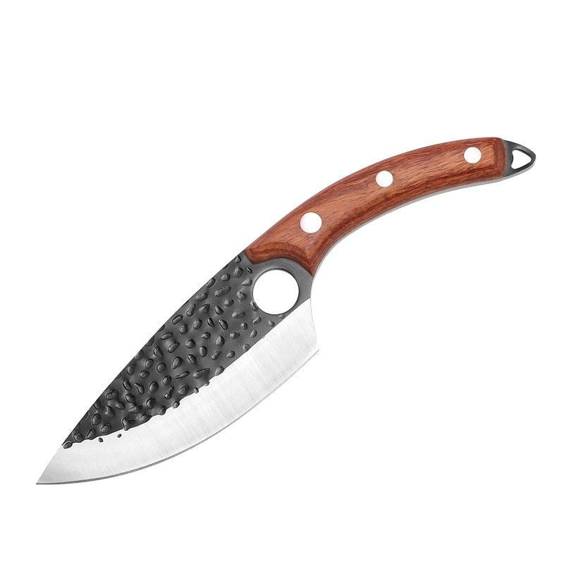 Meat Cleaver Hunting Knife Handmade Forged Boning Knife Serbian Chef Knife