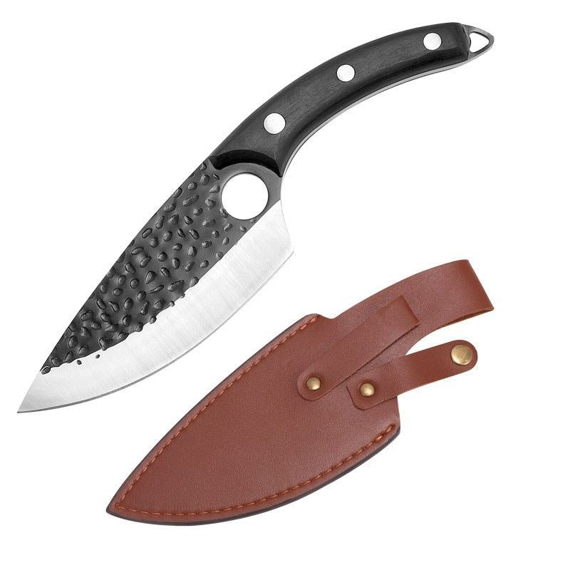 Meat Cleaver Hunting Knife Handmade Forged Boning Knife Serbian Chef Knife