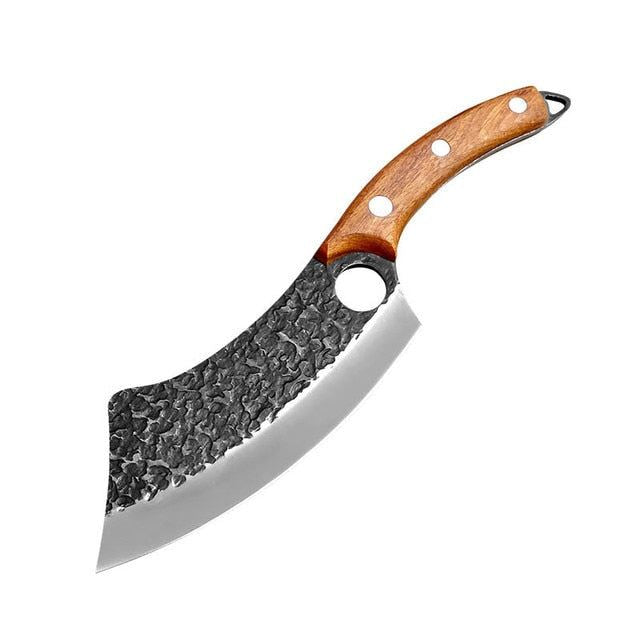 Meat Cleaver Hunting Knife Handmade Forged Boning Knife Serbian Chef Knife