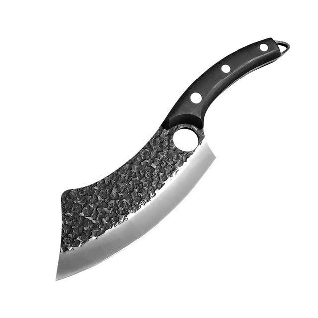 Meat Cleaver Hunting Knife Handmade Forged Boning Knife Serbian Chef Knife
