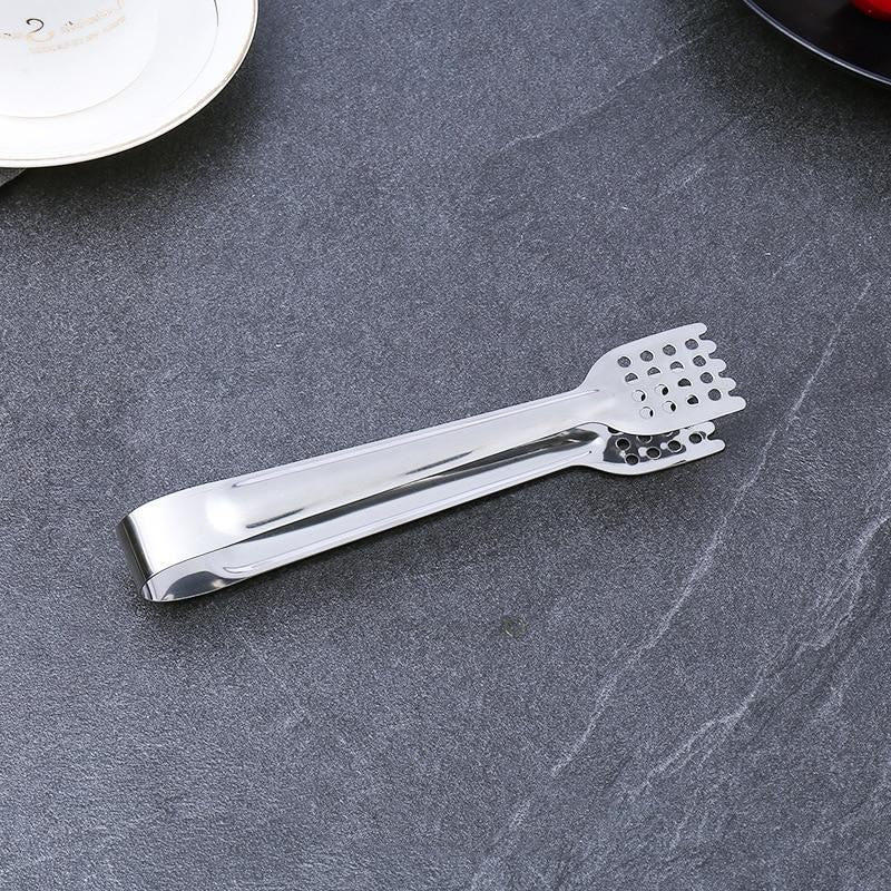 Stainless Steel BBQ Food Tongs Anti Heat Bread Clip Pastry Clamp Barbecue Tongs