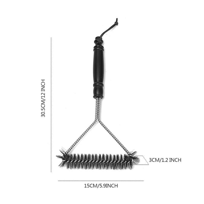 Kitchen Accessories BBQ Grill Barbecue Kit Cleaning Brush Stainless Steel Cookin