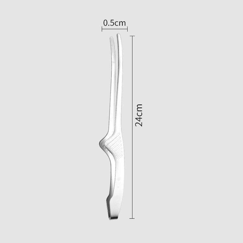 Stainless Steel Barbecue Clip Korean Food Tongs Multifunctional Outdoor Grilling
