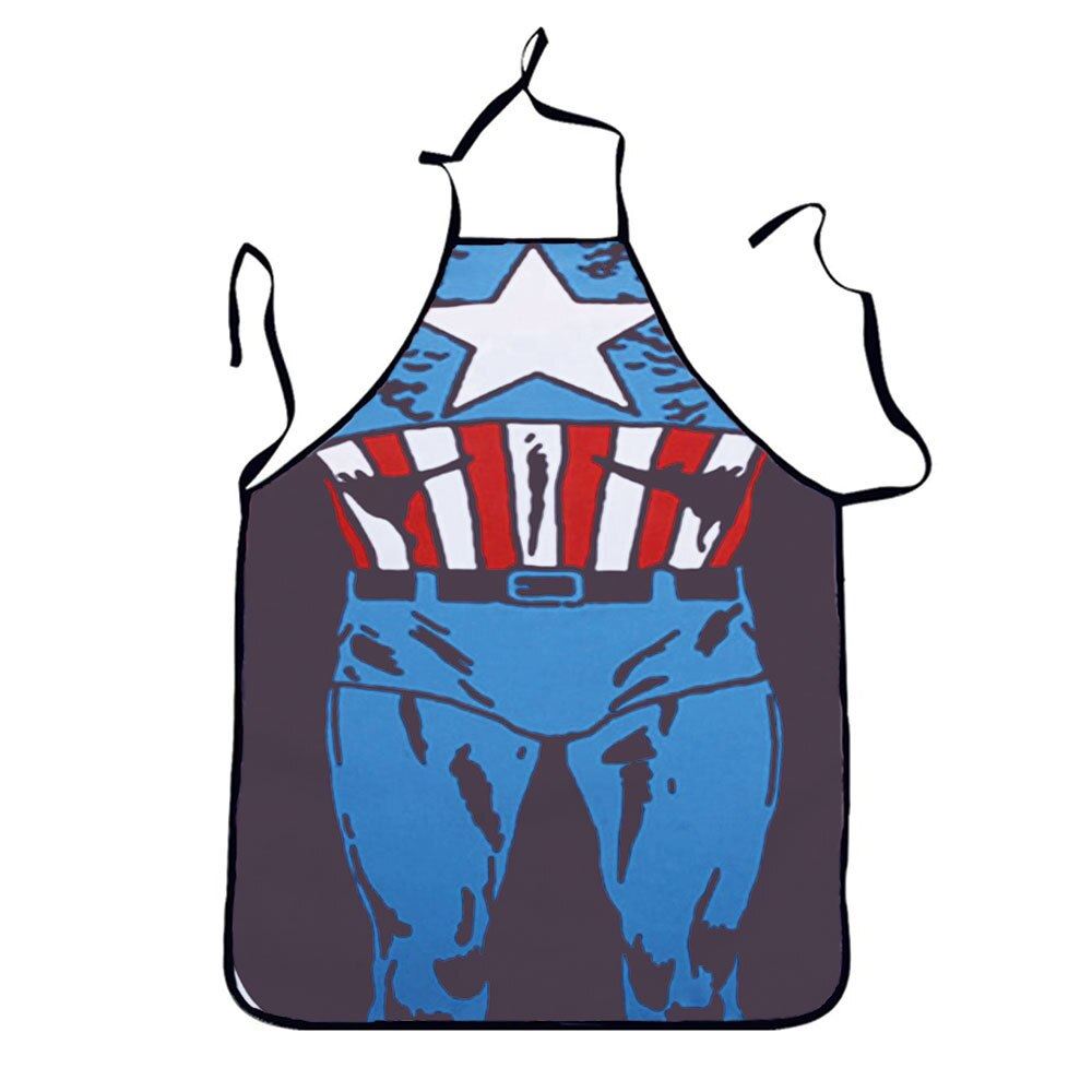 Muscle Man Funny 3D Kitchen Apron Digital Printed Sexy Naked Aprons Superhero Pa