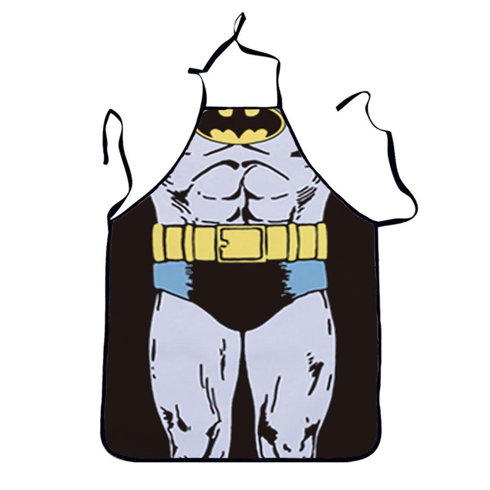 Muscle Man Funny 3D Kitchen Apron Digital Printed Sexy Naked Aprons Superhero Pa