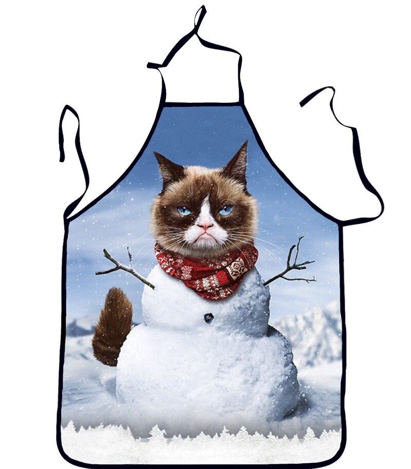 Kitchen Sexy ApronTablier Digital Printed Bibs Woman Funny Pinafore Cooking Baki