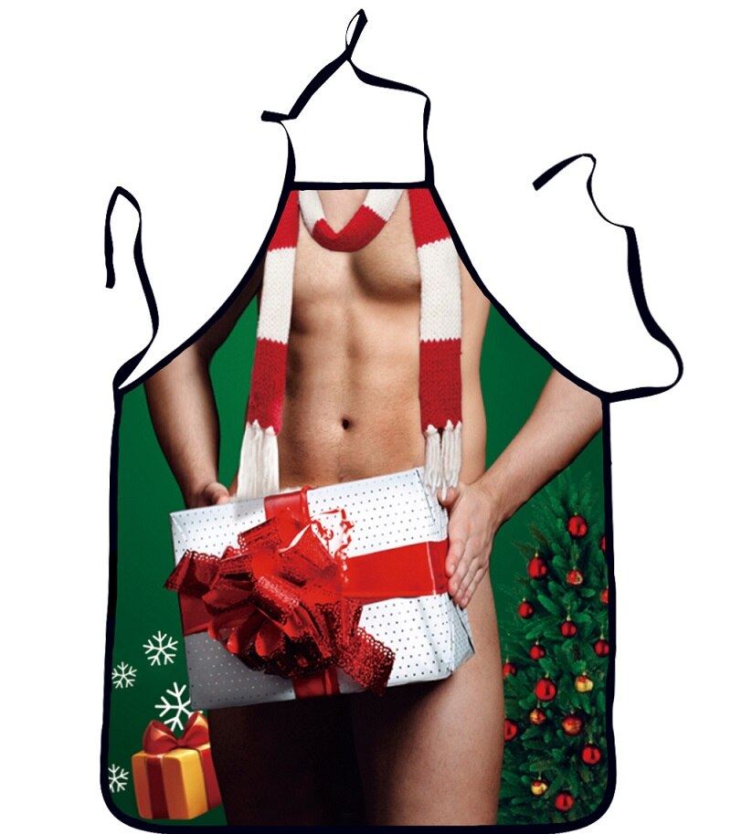 Kitchen Sexy ApronTablier Digital Printed Bibs Woman Funny Pinafore Cooking Baki