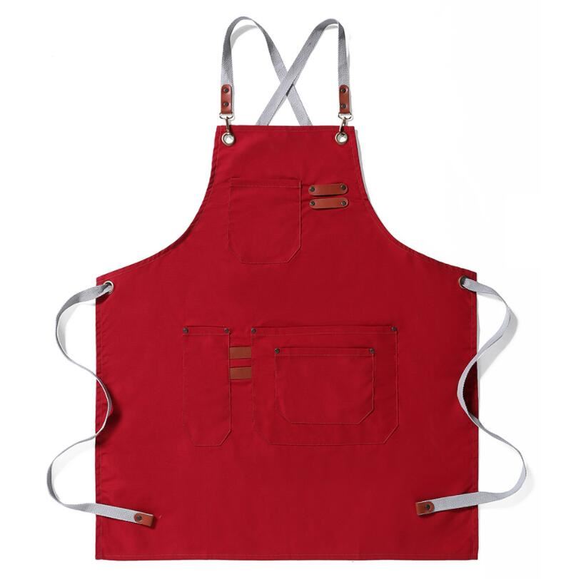 New Cooking Apron for Chef Women Men with Tool Pockets Heavy-duty Grilling BBQ A