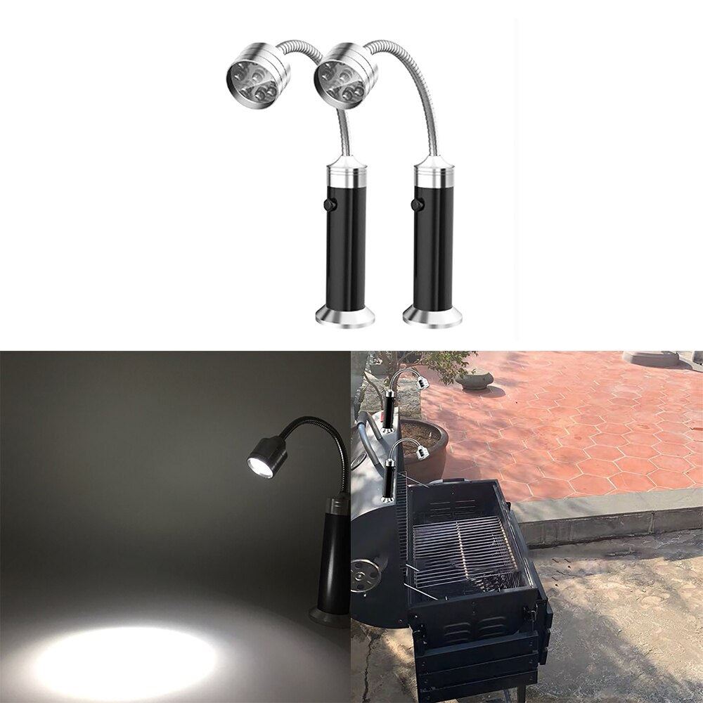 Multipurpose Magnetic Base Led BBQ Grill Light Adjustable Barbecue Lights 2pcs