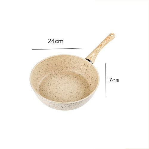 Medical Stone Non-stick Skillet Frying Pan Induction Cooker Wok Cooking Pot with