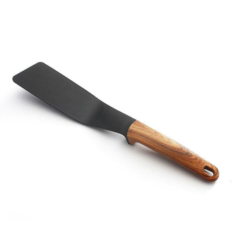 Nylon Kitchen Gadgets With Rotating Stand, Non-stick Cooking Utensi