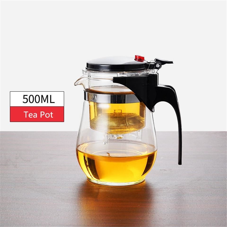 Tea Pots Heat Resistant Glass Tea Pot Tea Infuser Chinese Kung Fu Tea Set Kettle