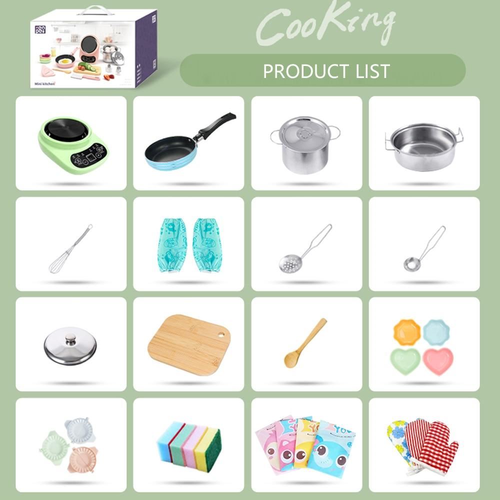 Mini kitchen cooking for kids can really cook set small kitchenware Japanese foo