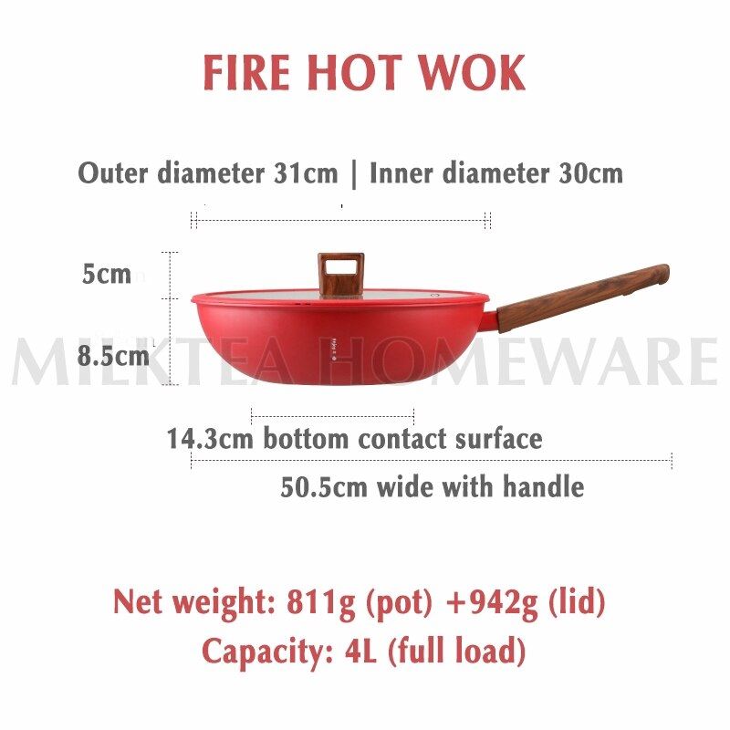 Kitchenware Saucepan Cooking Pan Non-Stic Cookware Set Three-Piece Wok Soup Pot