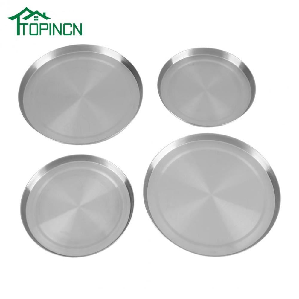 4Pcs/Set Stainless Steel Stove Top Burner Covers Round Barbecue Grill Gas Burner
