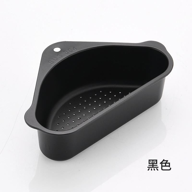 Stainless steel Triangular Sink Strainer Drain Fruit Vegetable Drainer Basket Su