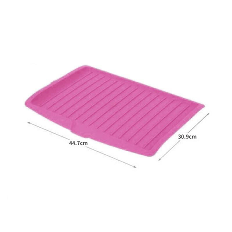 Kitchen Cutlery Filter Plate Plastic Dish Drainer Tray Bowl Cup Drainer Dishes S