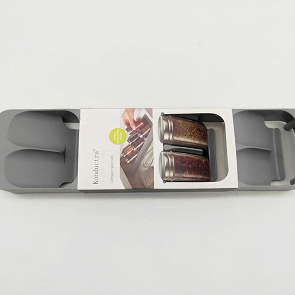 Kitchen Spice Routine Storage Box Drawer Condiment Bottle Finisher Can Shelf Tra