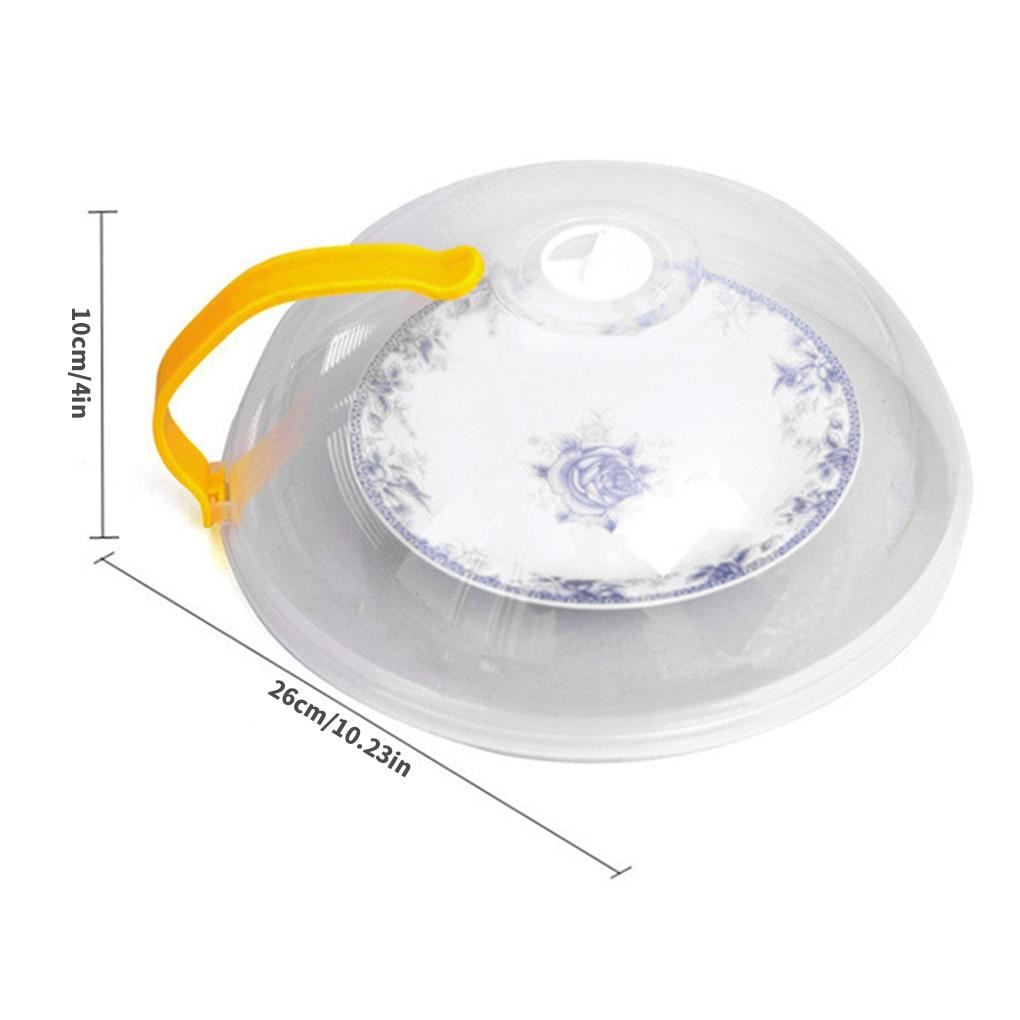 Professional Microwave Food Anti-Sputtering Cover With Handle Heat Resistant Lid