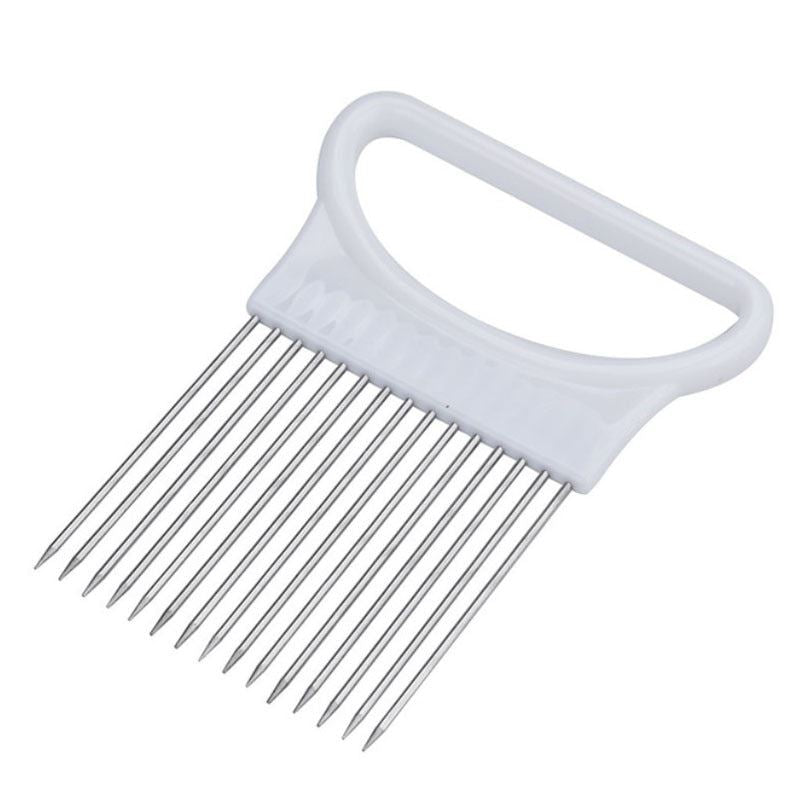 New Kitchen Gadgets Onion Slicer Tomato Vegetables Safe Fork vegetables Sli