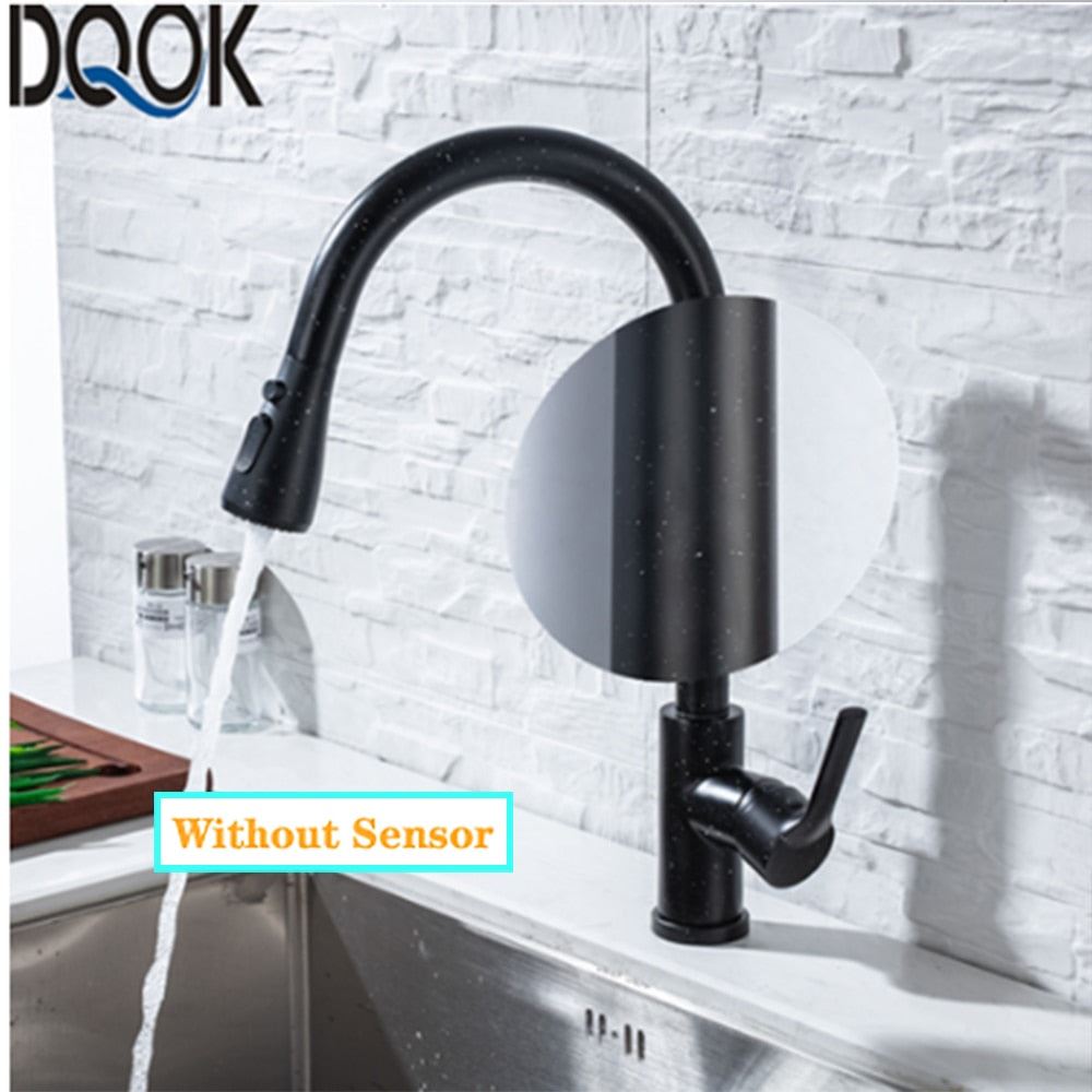 Kitchen Faucet Blacked Single Handle Pull Down White Kitchen Tap Single Hole Bru