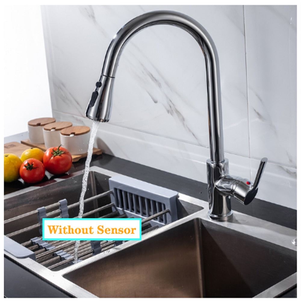 Kitchen Faucet Blacked Single Handle Pull Down White Kitchen Tap Single Hole Bru