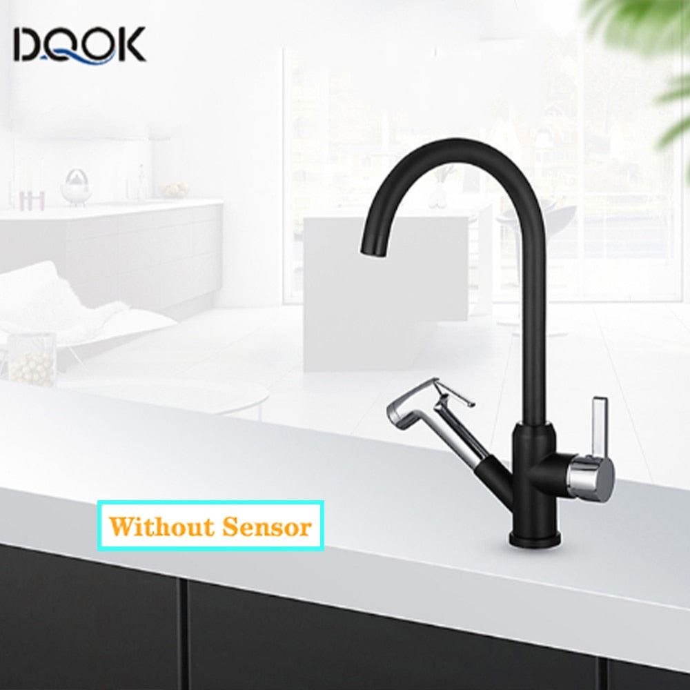 Kitchen Faucet Blacked Single Handle Pull Down White Kitchen Tap Single Hole Bru