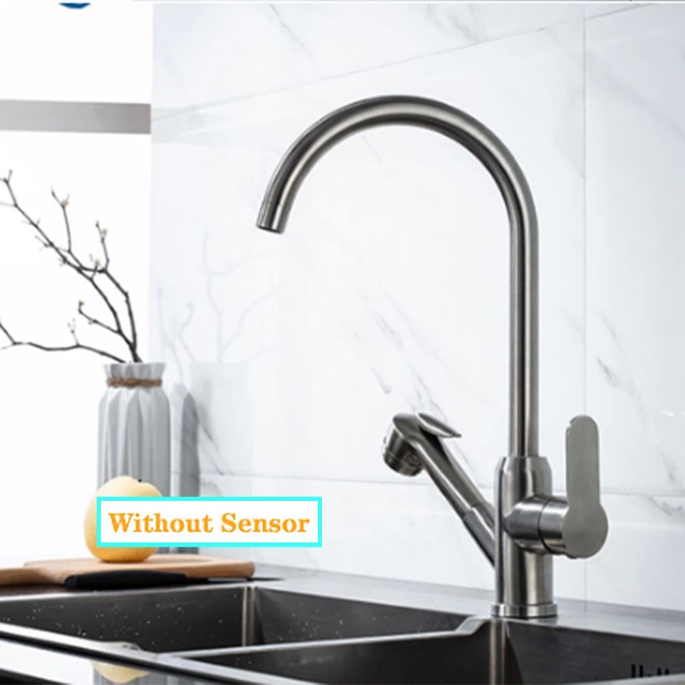 Kitchen Faucet Blacked Single Handle Pull Down White Kitchen Tap Single Hole Bru