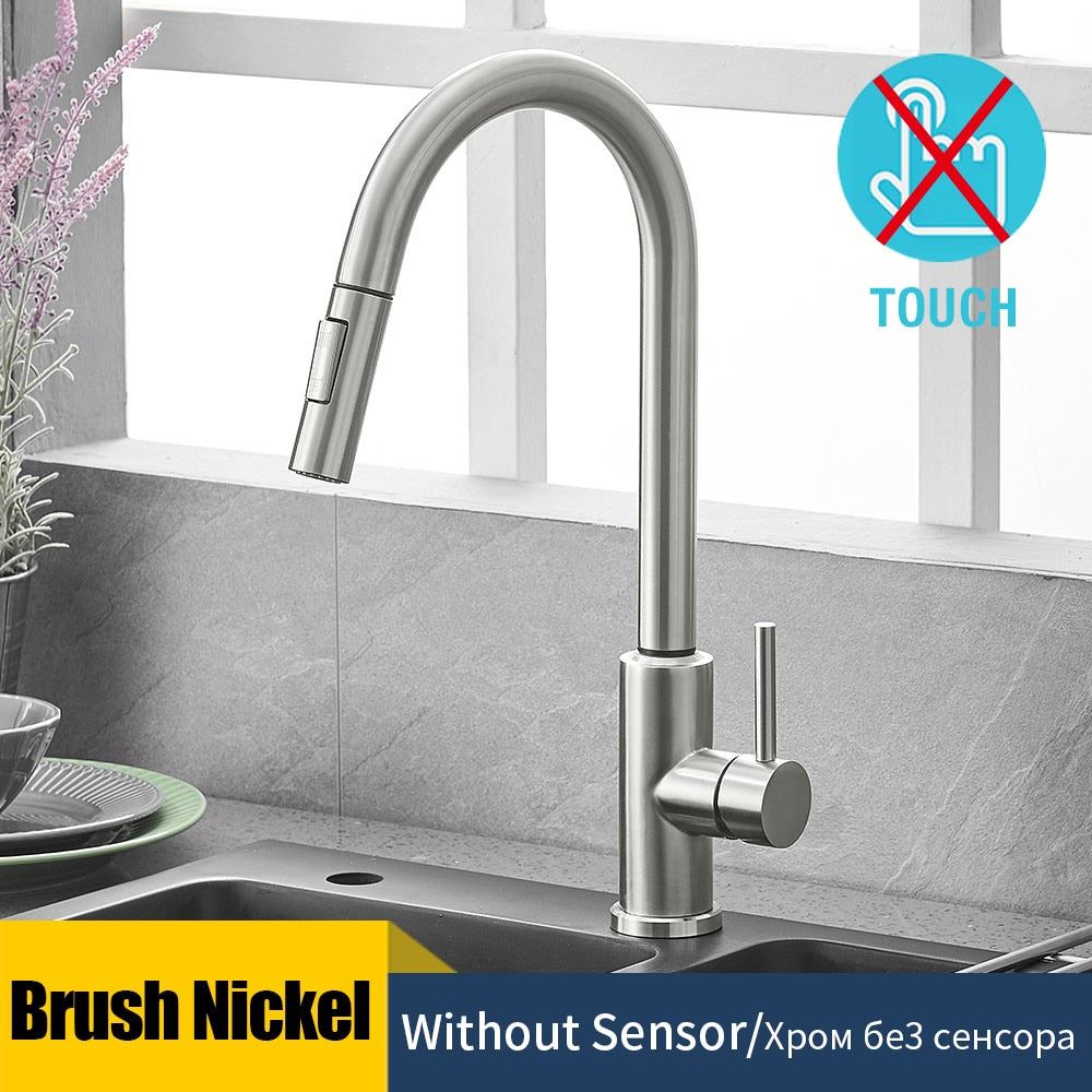 Kitchen Faucets Smart Sensor Pull-Out Hot and Cold Water Switch Mixer Tap Smart