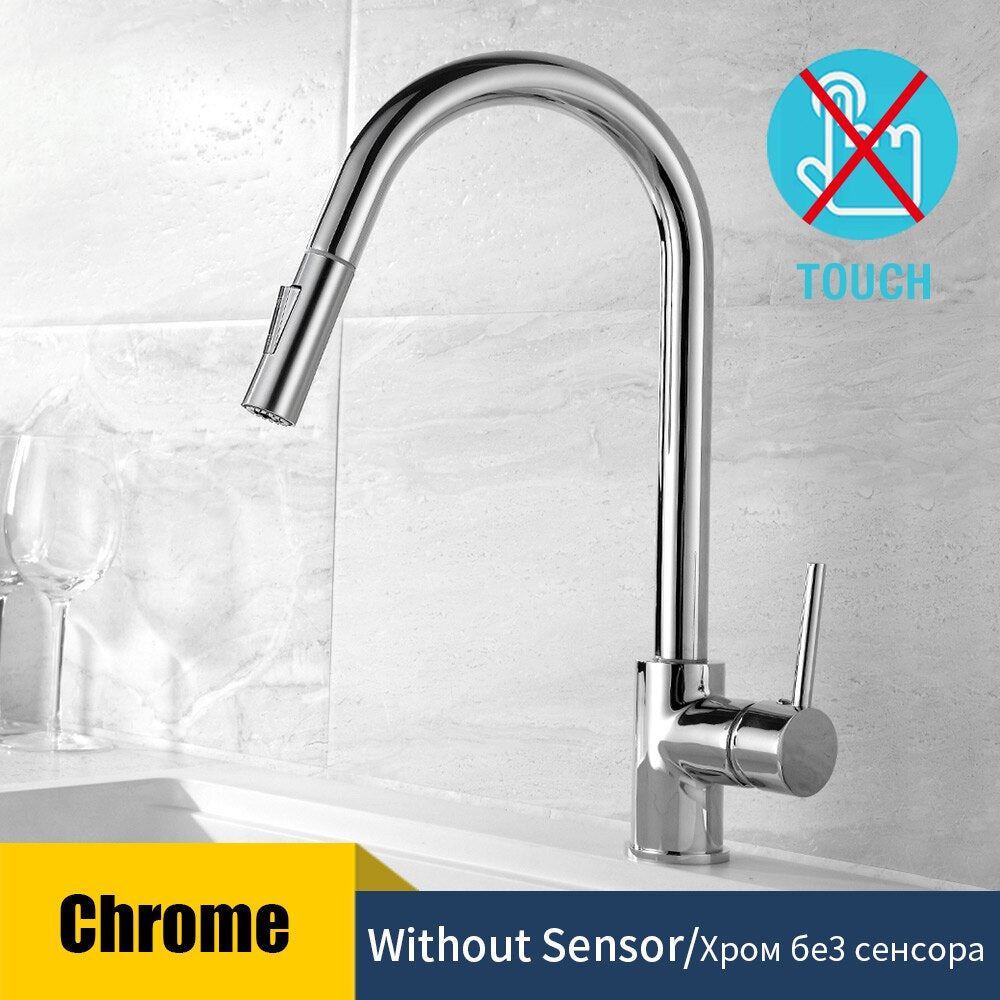 Kitchen Faucets Smart Sensor Pull-Out Hot and Cold Water Switch Mixer Tap Smart