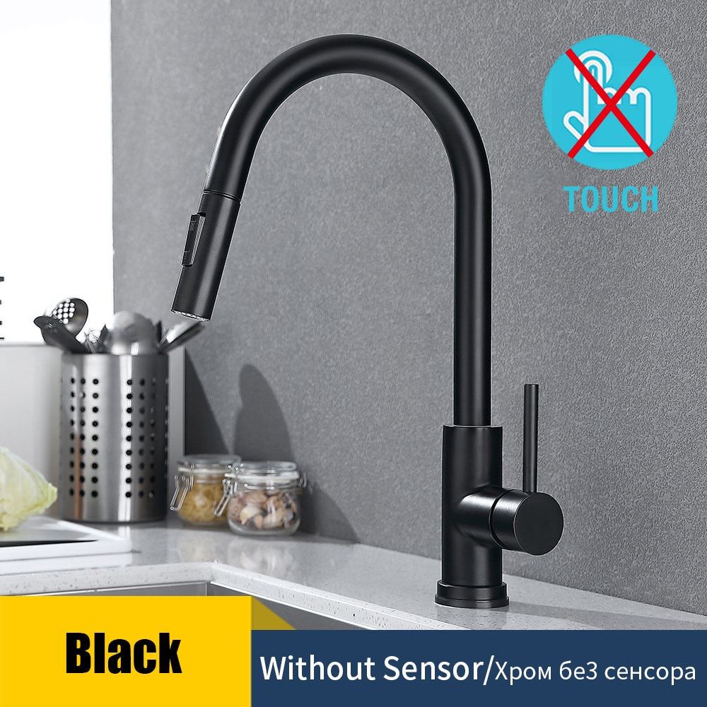Kitchen Faucets Smart Sensor Pull-Out Hot and Cold Water Switch Mixer Tap Smart