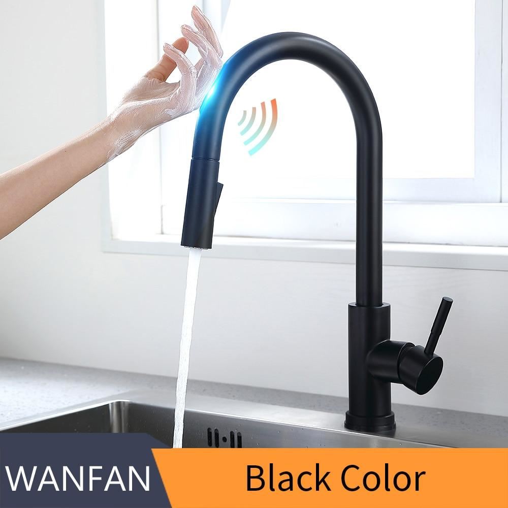 Smart Touch Kitchen Faucets Crane For Sensor Kitchen Water Tap Sink Mixer Rotate