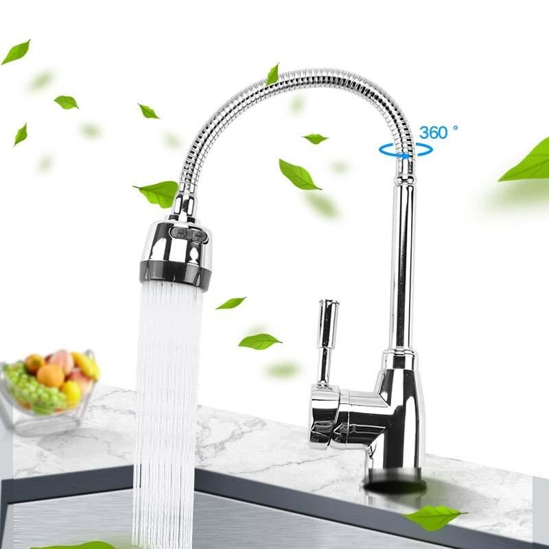 Kitchen 360Degree Rotatable Spout Single Handle Sink Basin Faucet Adjustable Sol