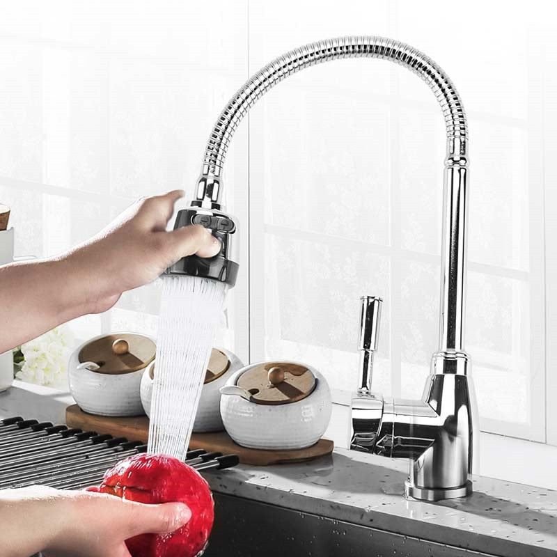 Kitchen 360Degree Rotatable Spout Single Handle Sink Basin Faucet Adjustable Sol