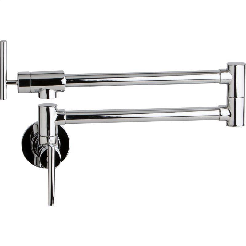 Kitchen Mixer Sink Tap Chrome Matte Black Brushed Nickel Wall Mounted Pot Filler