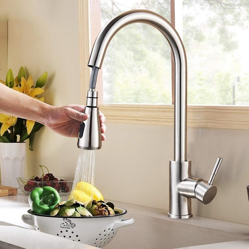 Kitchen Sink Faucet Faucet 360 Degree Rotating Kitchen Faucet Square Tube Faucet