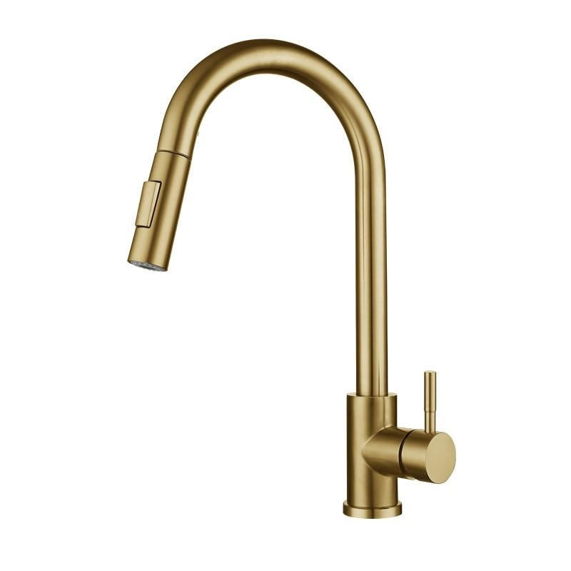 Kitchen Faucet Single Hole Pulls Out The Spout Kitchen Sink Mixer Faucet Sprayer