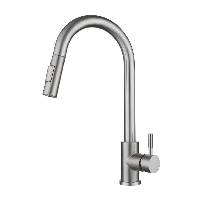 Kitchen Faucet Single Hole Pulls Out The Spout Kitchen Sink Mixer Faucet Sprayer