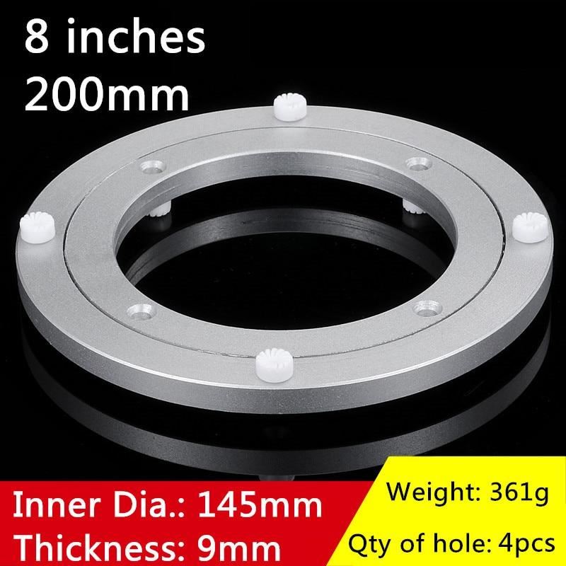 6 Sizes Round Shape Turntable Plate Table Smooth Swivel Plate Rotating Table Alu