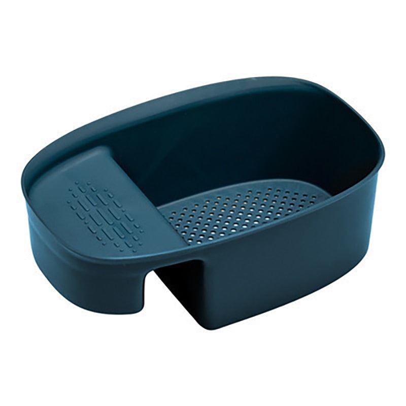 Kitchen Sink Strainer Sink Drain Basket Fruit Vegetable Drainer Sponge Rack Drai