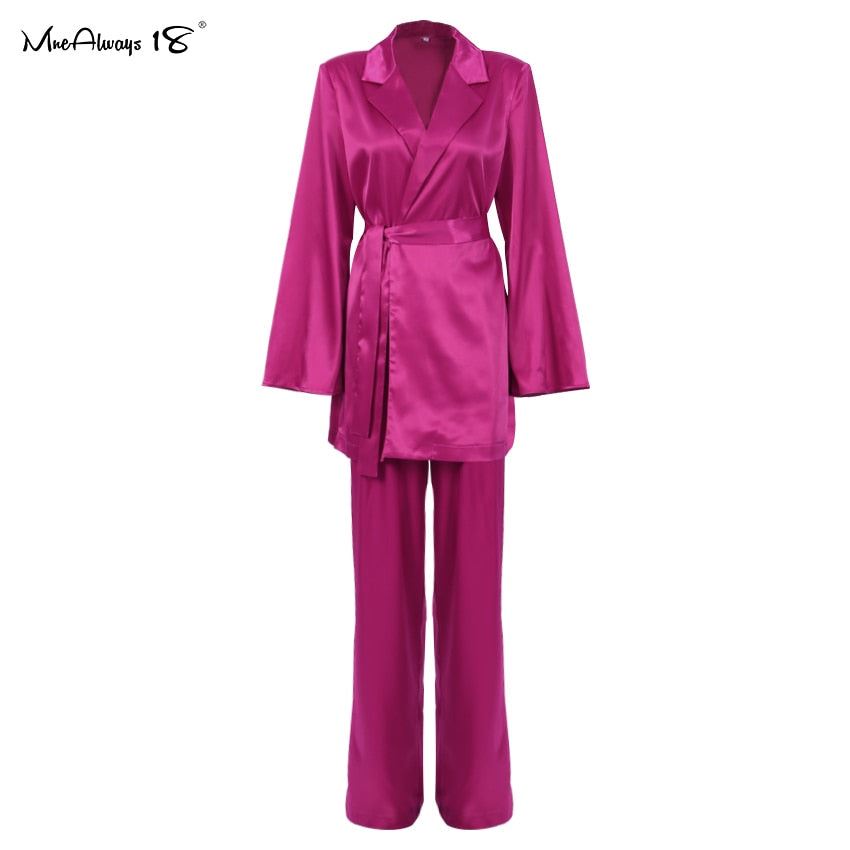 Mnealways18 Office Ladies Pink Blazer Fashion Autumn 2021 Long Sleeve Oversized