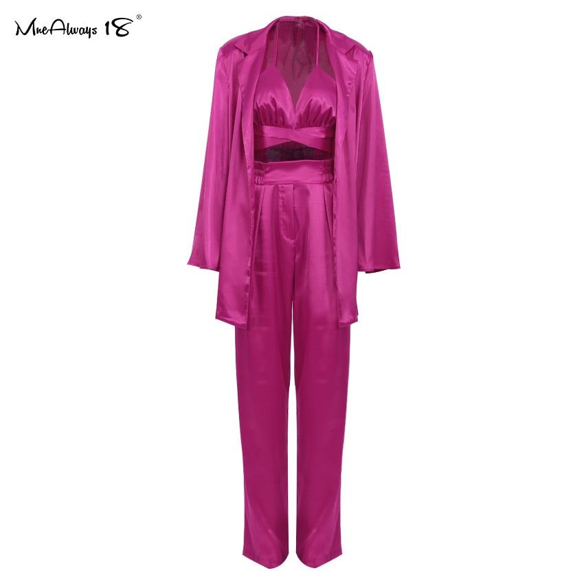Mnealways18 Office Ladies Pink Blazer Fashion Autumn 2021 Long Sleeve Oversized