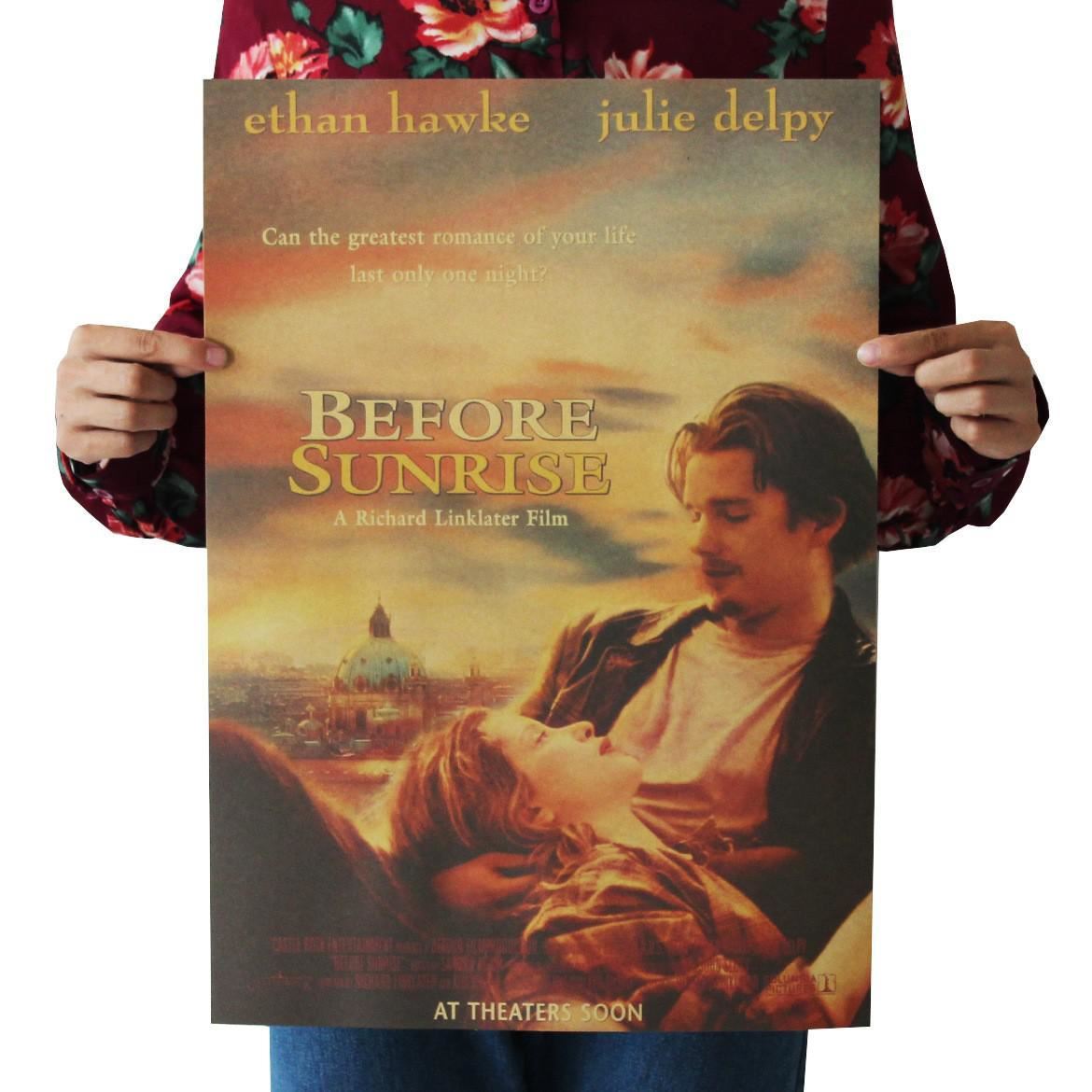 Movie Before Sunrise Kraft Paper Poster Home Room Wall Decoration Painting 50.5x