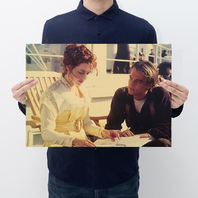 Movie Titanic series room decoration kraft paper poster bar cafe decoration print