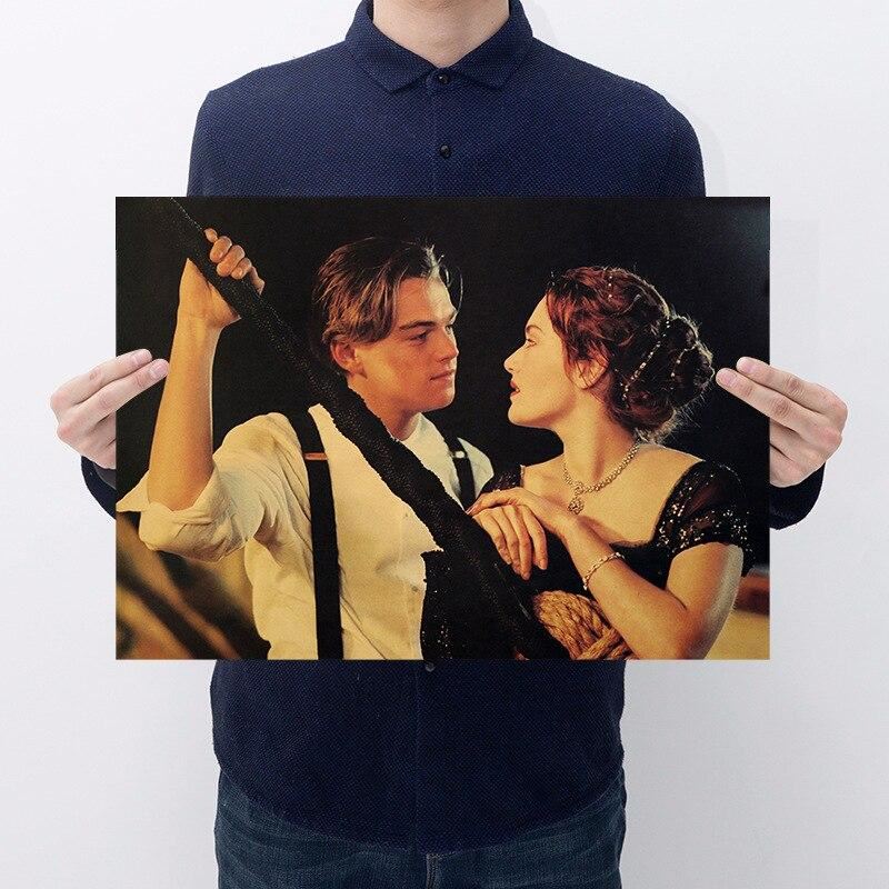 Titanic kraft paper movie poster room decoration bar cafe hotel home decoration